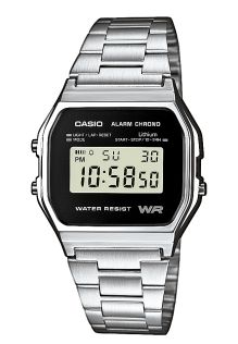 A158WEA-1EF Casio Classic Retro Silver/Black - A158WEA-1EF
