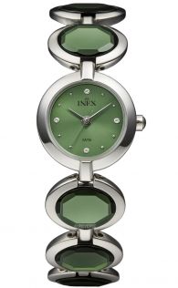 A58779S12 Inex Ladies Emerald Bracelet 25mm
