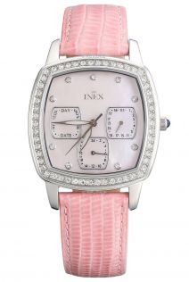 A69230S14KV Inex Ladies Pink Day Date Crystals 34mm