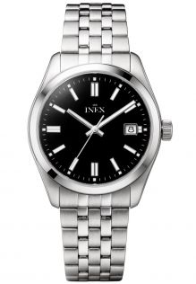 A69533-1S5I Inex Ladies 100m Sport Steel Black 33mm