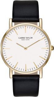 CA3820-GOWHBL Carrie Taylor Lexington Gold/White Black Leather