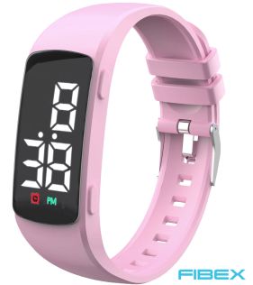 FIBEX15V3PINK Tyttöjen rutiinikello pinkki digitaalinen | FIBEX15V3PINK