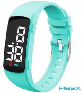 FIBEX15V3TURQUOISE Nesteytysmuistutus turkoosi terveysranneke | FIBEX15V3TURQUOISE