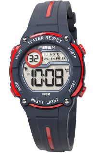 FIBEX76IP006 Poikien urheilukello sinipunainen digitaalinen | FIBEX76IP006