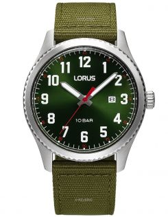 RH997RX9 Lorus Mens 100m Classic Green 41mm