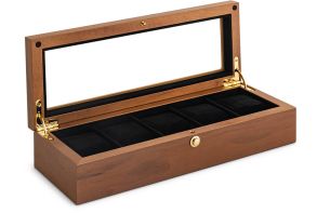 309366 Beco Wallnut Brown Watch Box 5 Watches 309366
