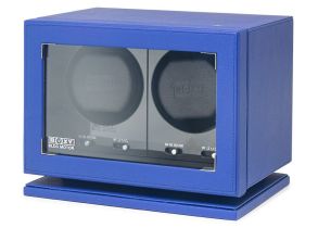 310004 BLDC-B02 Watch Winder for 2 Watches Dark Blue 310004