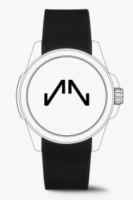 3W1BR.20BQ Norqain Black Mesh Rubber Strap 22mm 3W1BR.20BQ