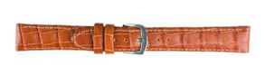 6193720S Falkenlund Deluxe Beco Watch Strap Louisiana Croco Matt Nature Calf Leather 20mm Stainless Steel Buckle 6193720S