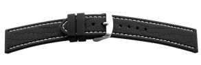 625006 Falkenlund Deluxe Beco Watch Strap Croc-Look Silicone 22mm Stainless Buckle 625006