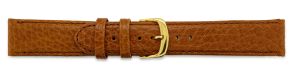6671322G Falkenlund Deluxe Beco Watch Strap Imperator Natural Calf Leather 22mm Gold Plated Buckle 6671322G