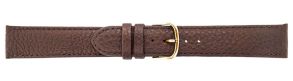 667218G Falkenlund Deluxe Beco Watch Strap Imperator Brown Calf Leather 18mm Gold Plated Buckle 667218G