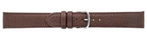 667218S Falkenlund Deluxe Beco Watch Strap Louisiana Basic Brown Calf Leather 18mm Stainless Steel Buckle 667218S