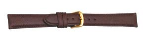 668214G Falkenlund Deluxe Beco Watch Strap Hermes Calf Leather Brown 14mm Gold Plated Buckle 668214G