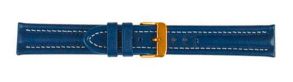 682720G Falkenlund Deluxe Beco 20mm Watch Strap Arizona Sport Blue Gold Buckle 682720G