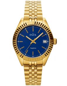 A12188D8I Inex Ladies Golden Sapphire Classic 32mm