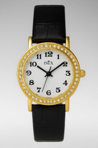 A69410D0A Inex Ladies Golden Crystals