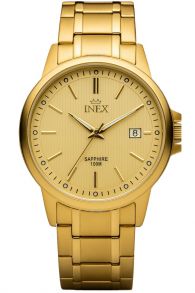 A69466D7I Inex Mens 100M Golden Sapphire 38mm