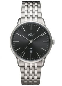 A76212S5I Inex Mens Classic Steel Black 40mm