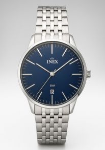 A76212S8I INEX Blue Dial Stainless Steel Watch – 50M Water Resistant