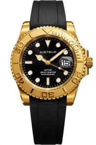 AIW8804 Aistrup Mens 100m Classic Golden Sapphire 40mm