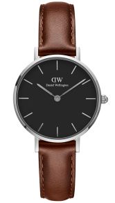 ADW00100237 Daniel Wellington Classic Petite 28mm St Mawes Black Silver DW00100237
