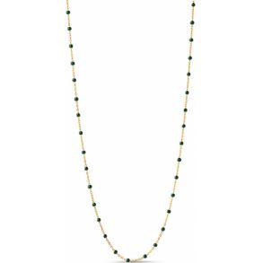 N55G-Petrol-Green Enamel Lola Necklace Petrol Green