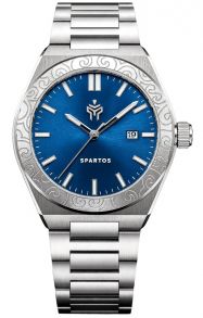 SPW8701 Spartos Aegis Mens Blue Steel 42mm