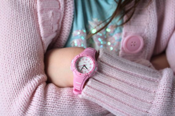 Tyttöjen uimakello pinkki valolla varustettu | FIBEXAAC05