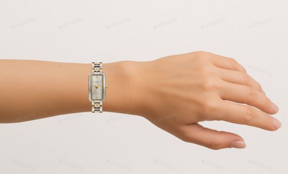 Inex Sapphire Ladies 10 Diamonds Two-Tone 20mm 