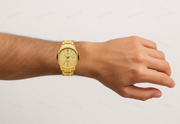 Inex Mens 100M Golden Sapphire 38mm