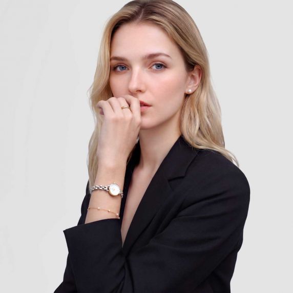 Daniel Wellington Petite Mini Arch 3-Link Two Tone Gold DW00100923