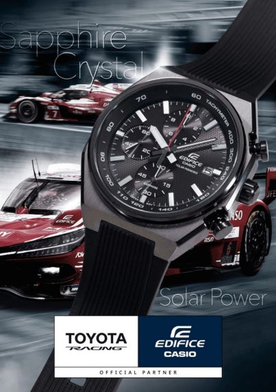 Casio Solar Powered Chronograph Gunmetal Black Sapphire