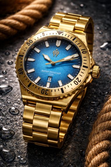 Spartos Myles 100m Gold Blue 41mm