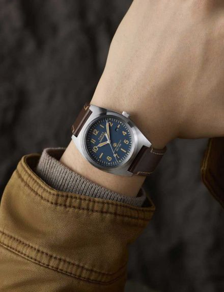 Timex Expedition Leather Blue Dial 39mm